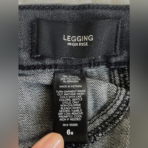 Black Skinny Jeans with Lace-Up Details - Picture 7 of 7